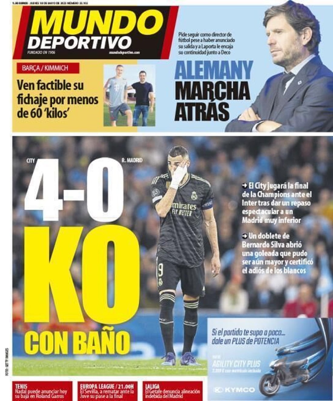 Лупцювання в лазні: перші шпальта іспанських газет — про гучний виліт Реала з Ліги чемпіонів (фото)