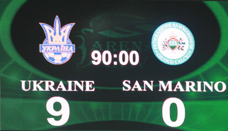 50:0 в пользу сборной Украины и шесть голов Ярмоленко. Как это было